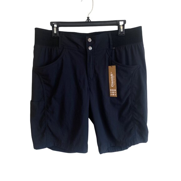 NWT Title Nine Women's 14 Black Recycled Clamber 2.0 Hiking Shorts 10" MSRP$89 - Picture 2 of 10